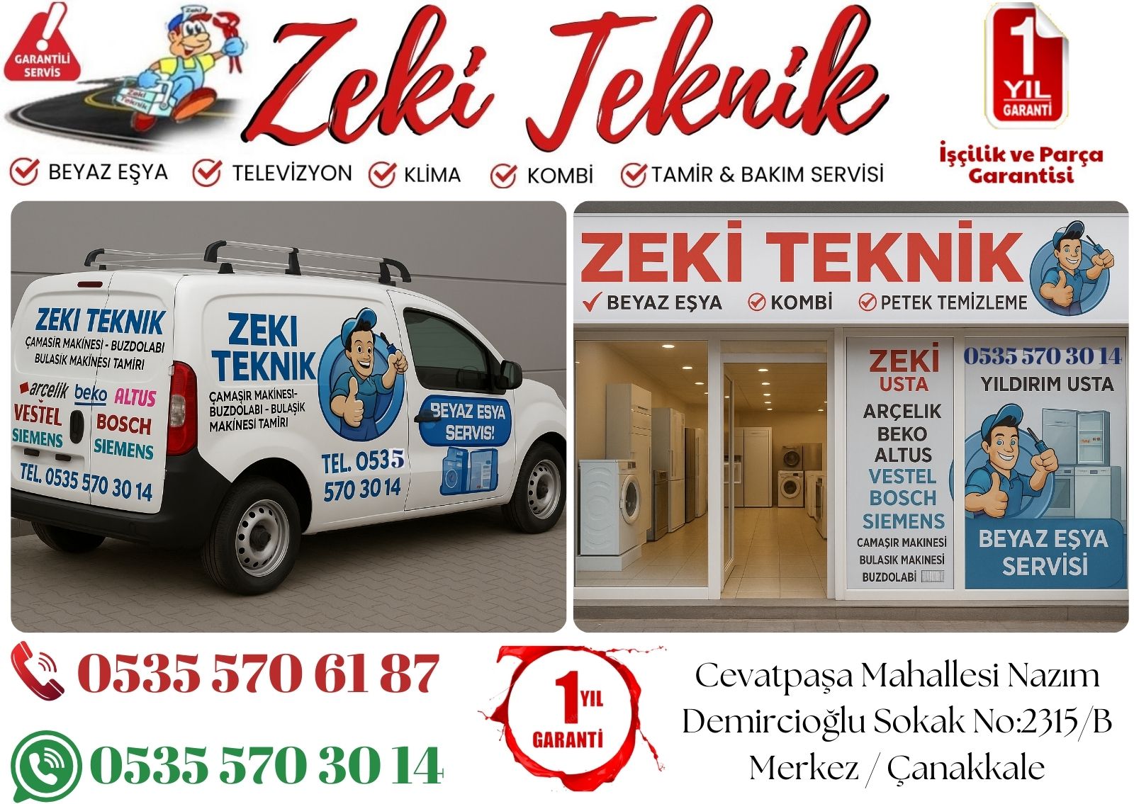 Çanakkale Kepez Kombi Bakım Ücreti